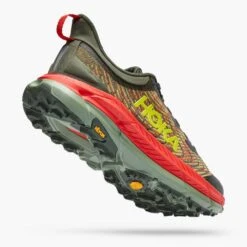 Hoka Men's Mafate Speed 4 Trail Shoe - Thyme/Fiesta- Regular (D) -Fashion Shoes Shop 1129930 TFST 3