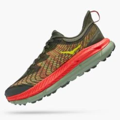 Hoka Men's Mafate Speed 4 Trail Shoe - Thyme/Fiesta- Regular (D) -Fashion Shoes Shop 1129930 TFST 4