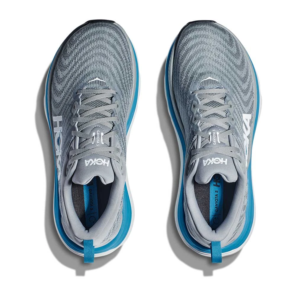 Hoka Men's Gaviota 5 Running Shoe - Limestone/Diva Blue - Wide (2E) 5 Hoka Men's Gaviota 5 Running Shoe - Limestone/Diva Blue - Wide (2E) - Image 5