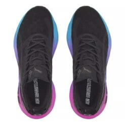 Men's Foreverrun Nitro Sunset Running Shoe - Puma Black/Luminous Blue/Electric Orchid- Regular (D) -Fashion Shoes Shop 38000701 BlackBlue TOP