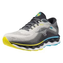 Mizuno Men's Wave Sky 7 Running Shoe - Pearl Blue/White - Regular (D) -Fashion Shoes Shop 411411 5F00 07
