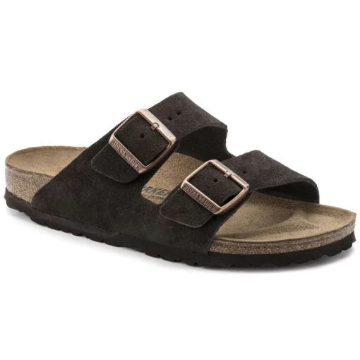 Birkenstock Arizona Mocha Suede Leather Sandal- Regular/Wide -Fashion Shoes Shop 51903