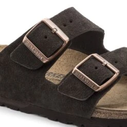 Birkenstock Arizona Mocha Suede Leather Sandal- Regular/Wide 10 Birkenstock Arizona Mocha Suede Leather Sandal- Regular/Wide -Fashion Shoes Shop 51903 detail 1