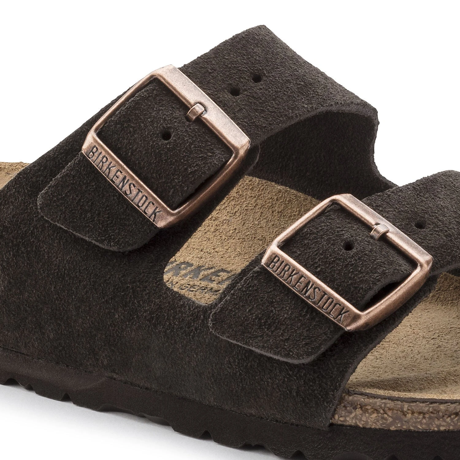 Birkenstock Arizona Mocha Suede Leather Sandal- Regular/Wide 5 Birkenstock Arizona Mocha Suede Leather Sandal- Regular/Wide - Image 5