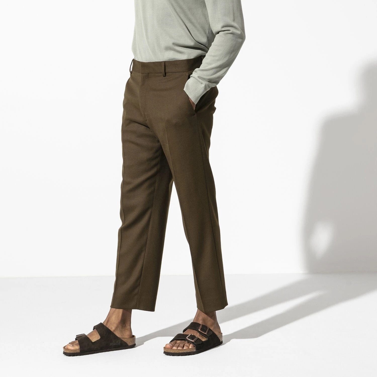 Birkenstock Arizona Mocha Suede Leather Sandal- Regular/Wide 6 Birkenstock Arizona Mocha Suede Leather Sandal- Regular/Wide - Image 6