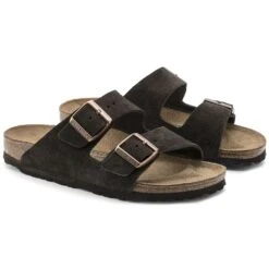 Birkenstock Arizona Mocha Suede Leather Sandal- Regular/Wide 8 Birkenstock Arizona Mocha Suede Leather Sandal- Regular/Wide -Fashion Shoes Shop 51903 pair