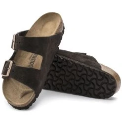 Birkenstock Arizona Mocha Suede Leather Sandal- Regular/Wide 9 Birkenstock Arizona Mocha Suede Leather Sandal- Regular/Wide -Fashion Shoes Shop 51903 sole
