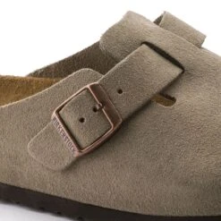 Birkenstock Boston Soft Footbed Taupe Suede- Regular/Wide -Fashion Shoes Shop 560771 detail 1 bost tau