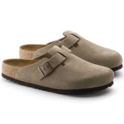 Birkenstock Boston Soft Footbed - Taupe - Medium/Narrow -Fashion Shoes Shop 560771 pair