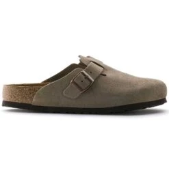 Birkenstock Boston Soft Footbed - Taupe - Medium/Narrow -Fashion Shoes Shop 560771 side