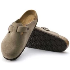 Birkenstock Boston Soft Footbed - Taupe - Medium/Narrow -Fashion Shoes Shop 560771 sole