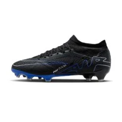 Nike Zoom Mercurial Vapor 15 Pro FG Soccer Cleat- Black/Chrome-Hyper Blue- Regular (D) -Fashion Shoes Shop AURORA DJ5603 040 PHSLH000 2000