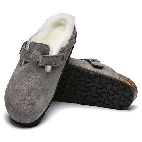 Birkenstock Boston Shearling - Stone - Regular/Wide 4 Birkenstock Boston Shearling - Stone - Regular/Wide - Image 4