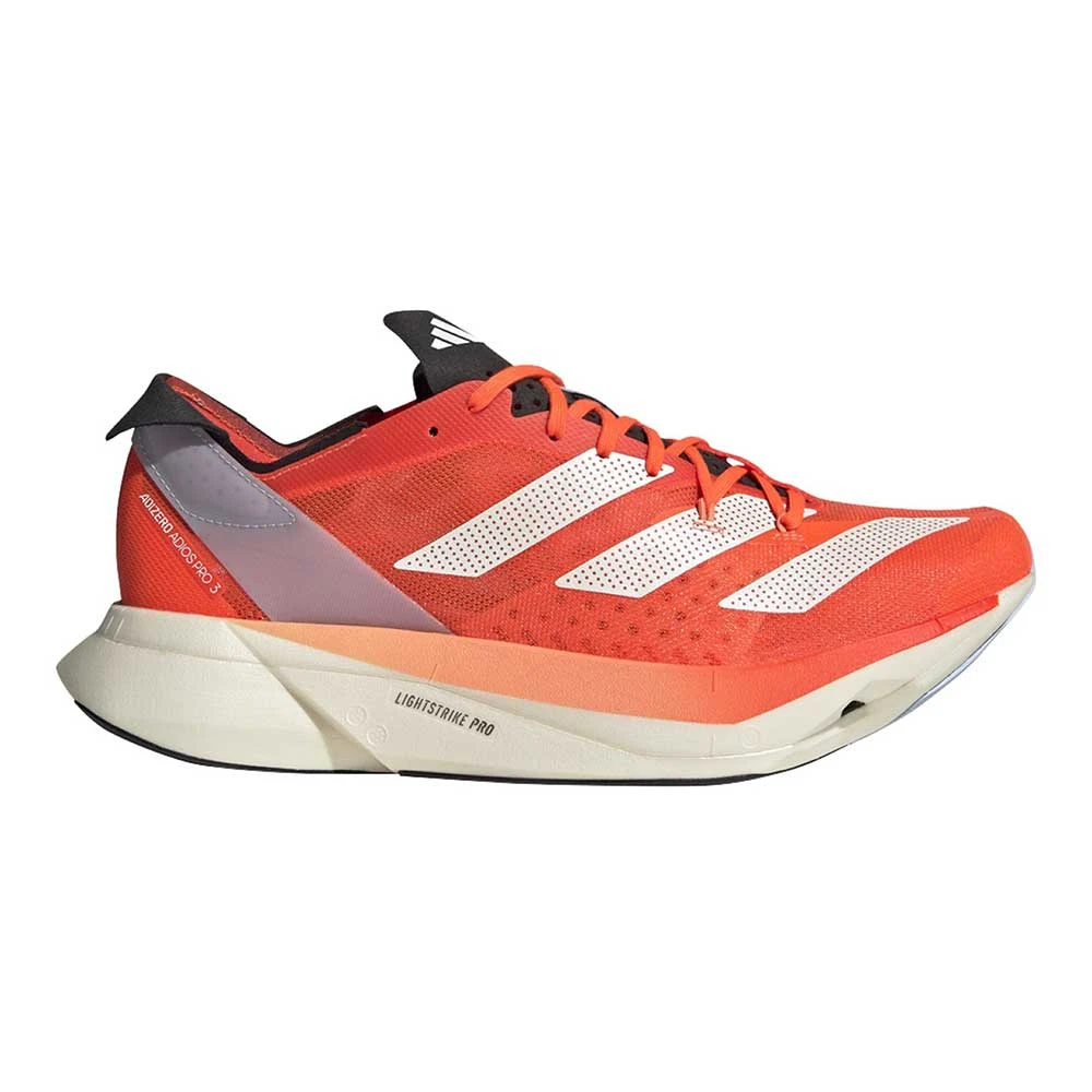 ADIDAS Unisex AdiZERO Adios Pro 3 Running Shoe - Solar Red/Zero Met/Coral Fusion - Regular (D) 1 ADIDAS Unisex AdiZERO Adios Pro 3 Running Shoe - Solar Red/Zero Met/Coral Fusion - Regular (D)