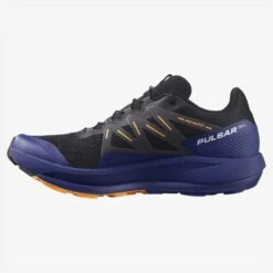 Salomon Men's Pulsar Trail Shoe - Black/Clematis Blue/Blazing Orange- Regular (D) -Fashion Shoes Shop L41603200 de44a807ae7e456be51116f7aca92a13