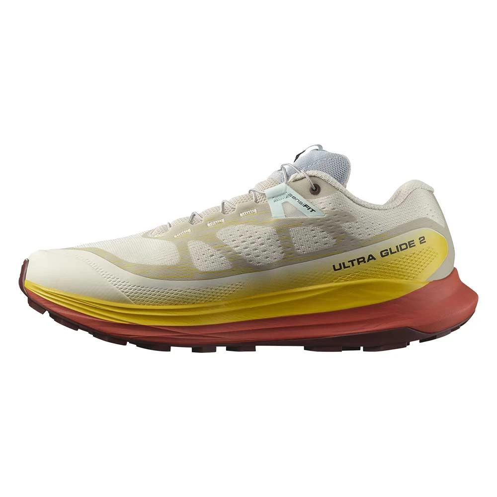 Salomon Men's Ultra Glide 2 Trail Running Shoe - Rainy Day/Freesia/Hot Sauce - Regular (D) 3 Salomon Men's Ultra Glide 2 Trail Running Shoe - Rainy Day/Freesia/Hot Sauce - Regular (D) - Image 3