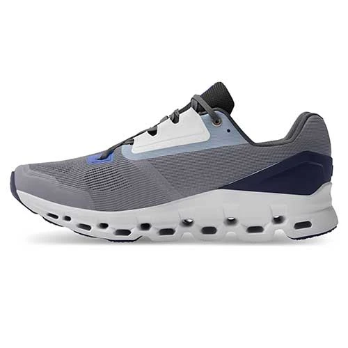 On Running Men's Cloudstratus 2.0 Running Shoe - Fossil/Midnight- Regular (D) 3 On Running Men's Cloudstratus 2.0 Running Shoe - Fossil/Midnight- Regular (D) - Image 3