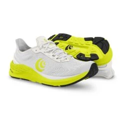 Topo Athletic Men's Cyclone Running Shoe - White/Lime - Regular (D) -Fashion Shoes Shop M045 WHTLIM 5