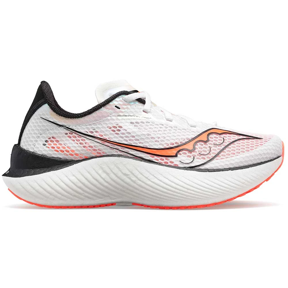 Saucony Men's Endorphin Pro 3 Racing Shoe - White/Black/Vizi- Regular (D) 1 Saucony Men's Endorphin Pro 3 Racing Shoe - White/Black/Vizi- Regular (D)