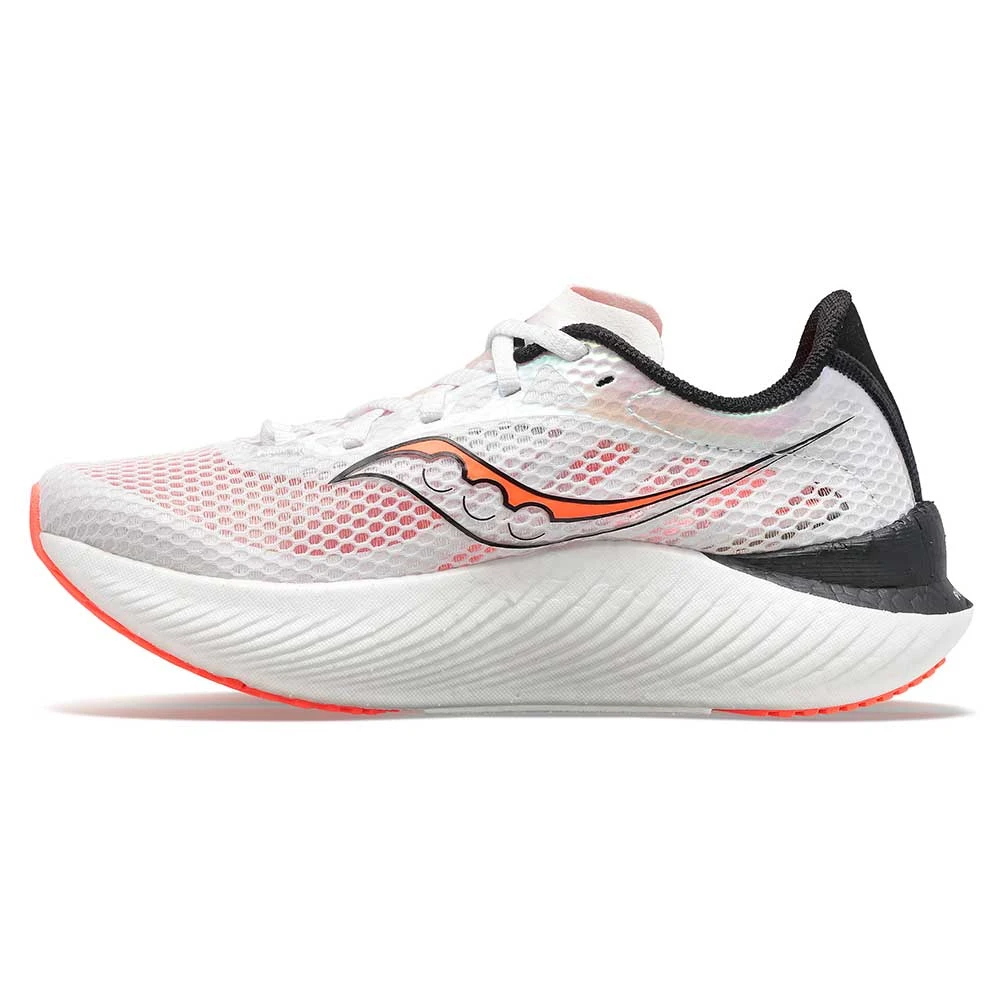 Saucony Men's Endorphin Pro 3 Racing Shoe - White/Black/Vizi- Regular (D) 2 Saucony Men's Endorphin Pro 3 Racing Shoe - White/Black/Vizi- Regular (D) - Image 2