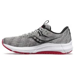 Saucony Men's Omni 21 Running Shoe - Alloy/Garnet- Wide (2E) -Fashion Shoes Shop S20763 20 2