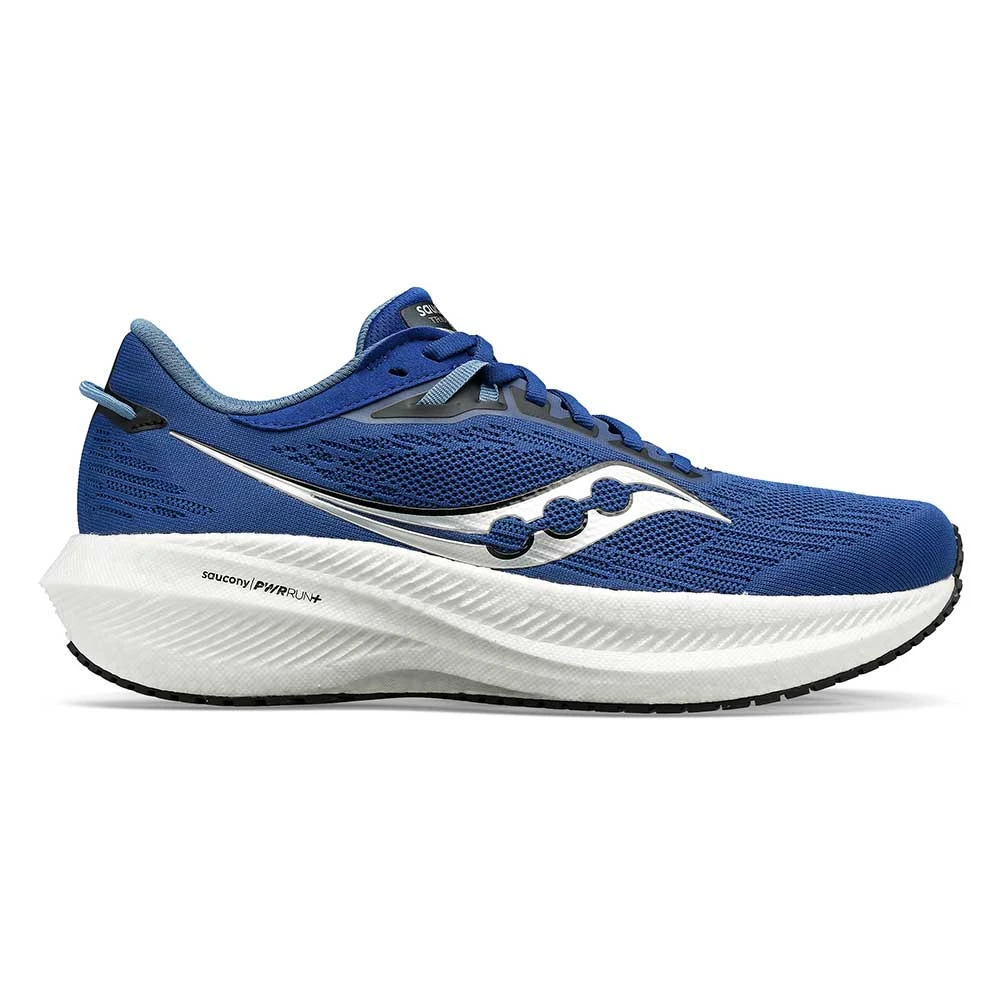 Saucony Men's Triumph 21 Running Shoe - Indigo/Black - Regular (D) 1 Saucony Men's Triumph 21 Running Shoe - Indigo/Black - Regular (D)
