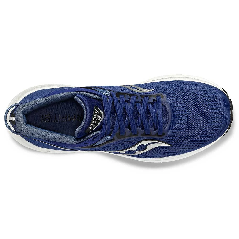 Saucony Men's Triumph 21 Running Shoe - Indigo/Black - Regular (D) 4 Saucony Men's Triumph 21 Running Shoe - Indigo/Black - Regular (D) - Image 4