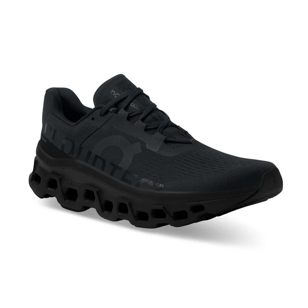 On Running Men's Cloudmonster Running Shoe - All Black - Regular (D) 2 On Running Men's Cloudmonster Running Shoe - All Black - Regular (D) - Image 2
